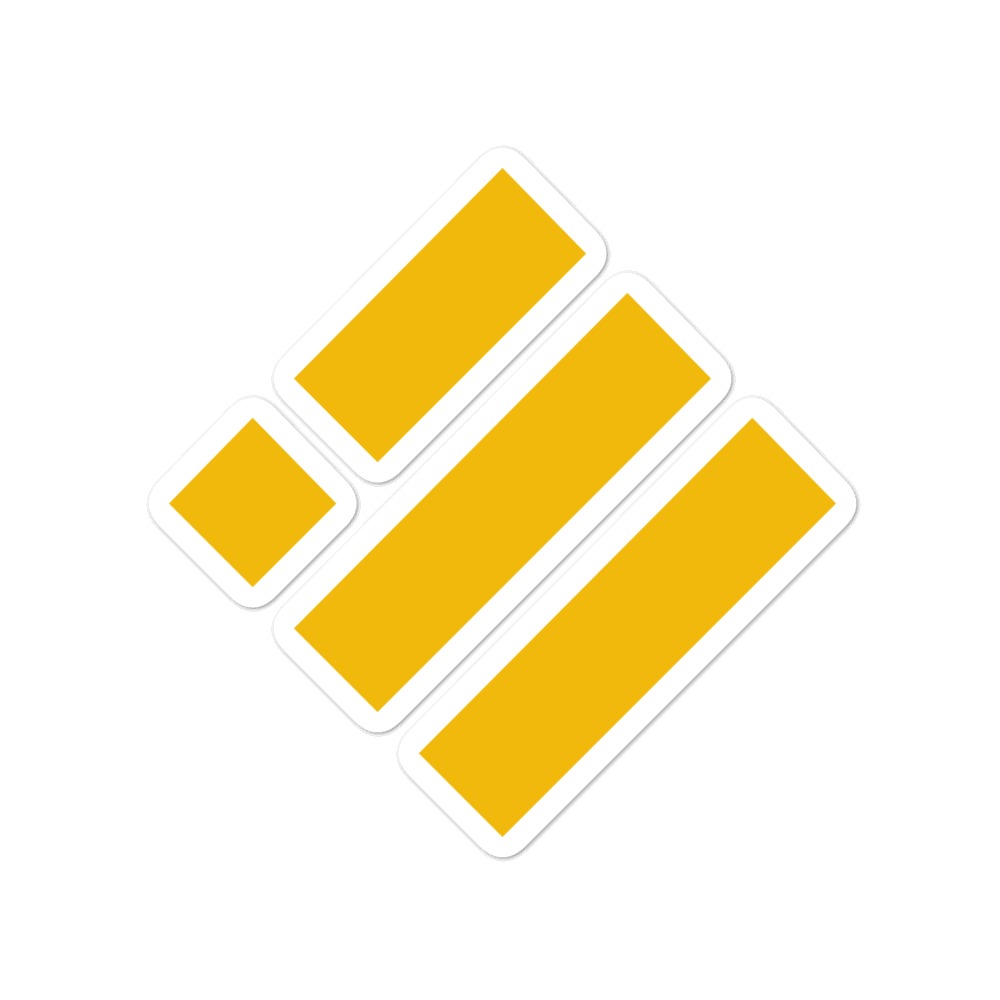 Binance USD (BUSD) Kiss Cut Vinyl Sticker - Crypto Clothing